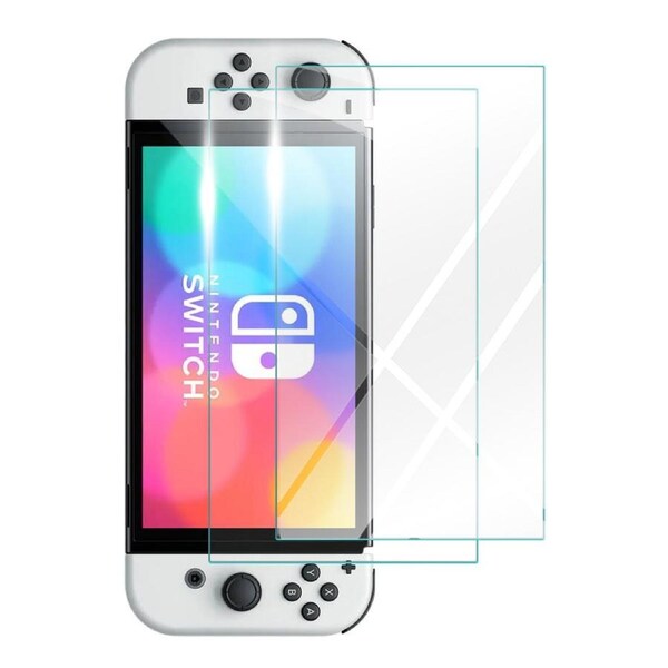 2x Nintendo Switch 2021 OLED Screen Protector, ZUSLAB Tempered Glass Film [2 Pack]