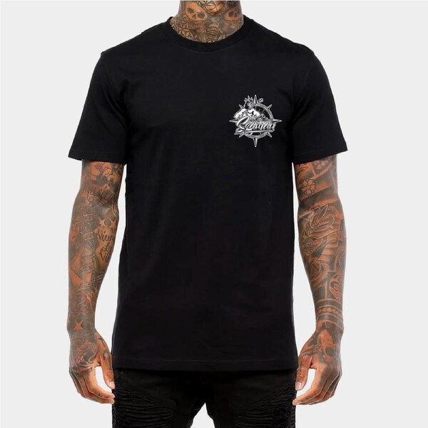 Seaman Marine Black T-Shirt Small Tee Shirt Top Mens