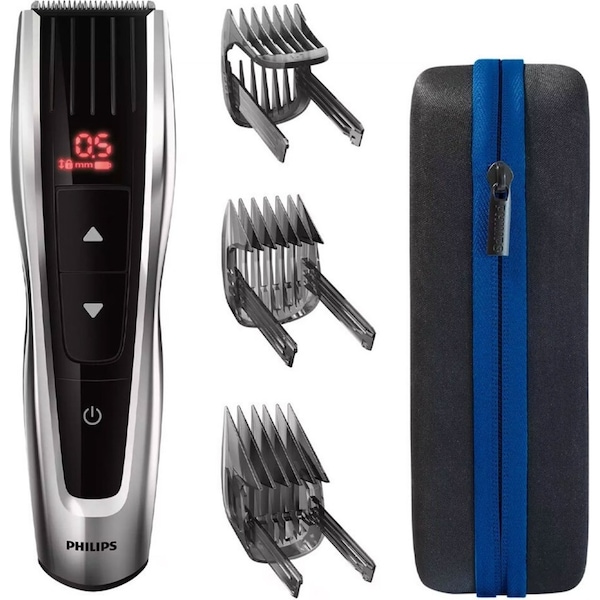Philips 9000 Prestige Hair Clipper/Trimmer w/ 3 Adjustable Combs/Travel Pouch