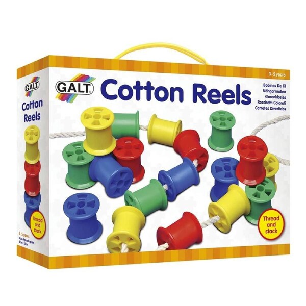 GALT - Cotton Reels Sorting Stacking Threading - Educational Activity Kit
