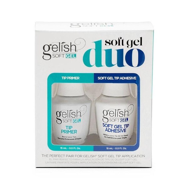 Gelish Soft Gel Duo – Includes 1 each 15ml Tip Primer and Soft Gel Adhesive