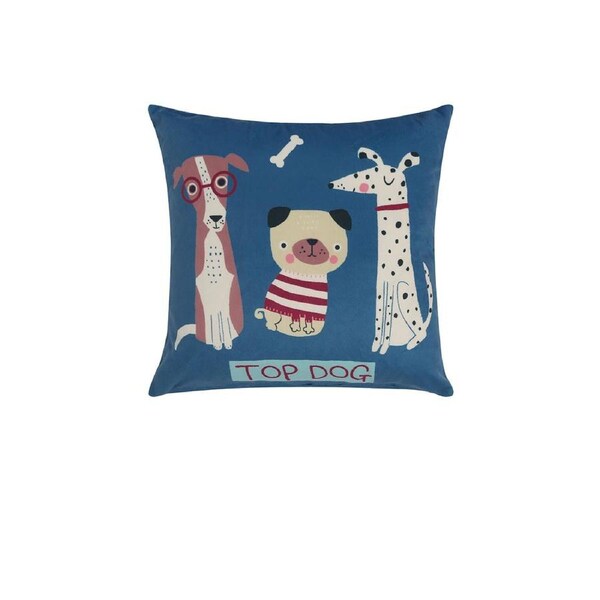 Puppy Club Filled Square Cushion