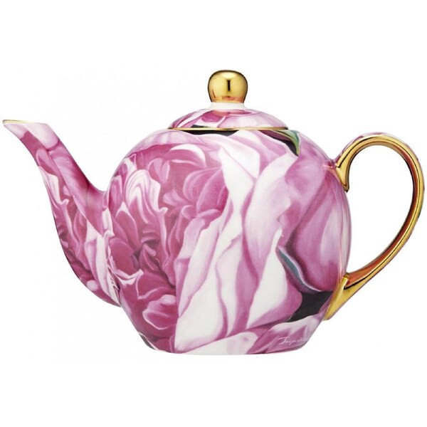 Ashdene Blooms New Bone China Teapot with Metal Infuser 600ml - Blush