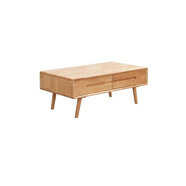 Cleo Wood Coffee Table with 4 Drawers/Timber/Solid Wood