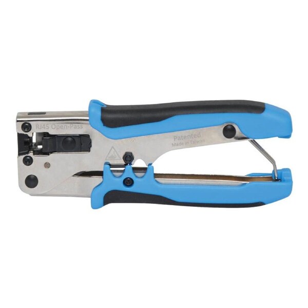 Ratcheting Economy Modular RJ45 Crimper For Open Pass/Pass Thru CAT5e CAT6 CAT6A