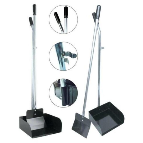 2 HeavyDuty Steel Pooper Scooper Pet Cleaning Waste Toilet Removal Dog Cat Black
