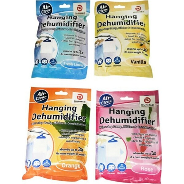 24 x Room Interior Dehumidifier Desiccant Damp Storage Hanging Bags Wardrobe Rooms