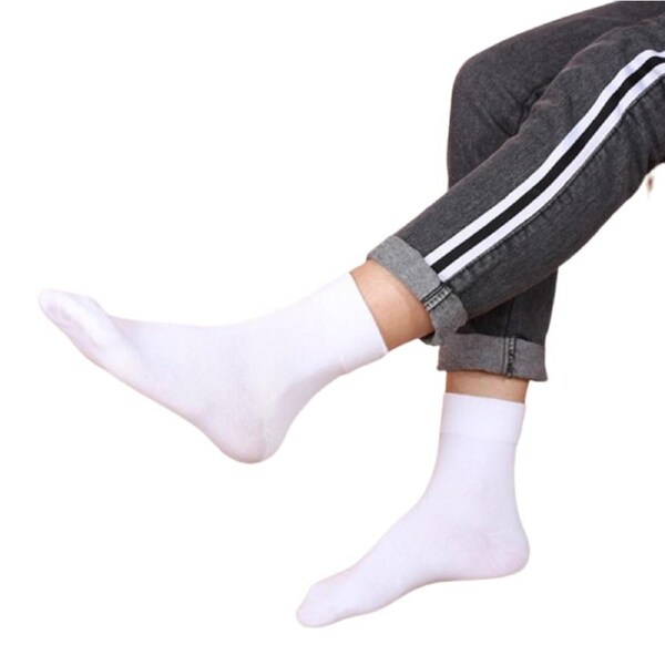 1x Pair COTTON Rich LOOSE TOP SOCKS Dress Medical Circulation Diabetic Comfort White (11-14)