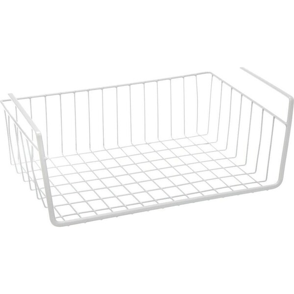 2 x Wire Undershelf Hanging Basket 39X26CM Desk Drawer Storage Organiser Office