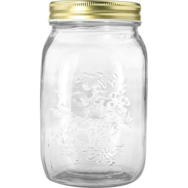 12x Glass Conserve Jars 1 Litre Kitchen Food Canning Storage Jelly Jam Jars and Lids