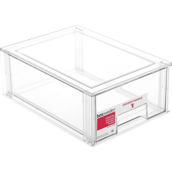 Boxsweden Stackable Organiser Drawer 35x25cm Storage Container Box with Handle