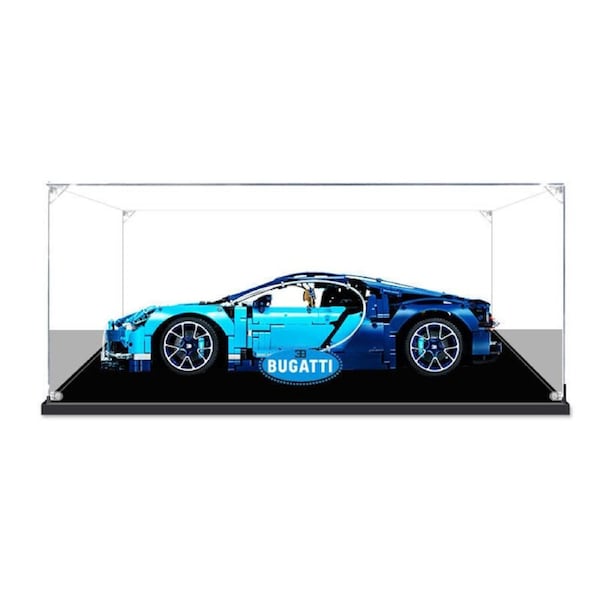 Acrylic Display Case for LEGO Technic 42083 Bugatti Chiron Figure Storage Box Dust Proof Glue Free