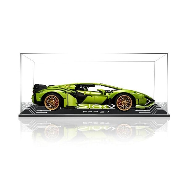 Acrylic Display Case for LEGO 42115 Lamborghini Sián FKP 37 Figure Storage Box Dust Proof Glue Free