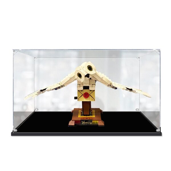 Acrylic Display Case for LEGO 75979 Harry Potter Hedwig Figure Storage Box Dust Proof Glue Free