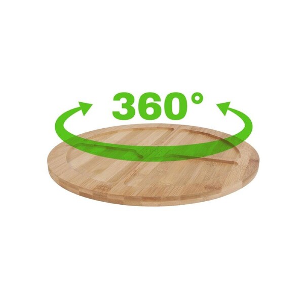 Bamboo Lazy Susan Turntable