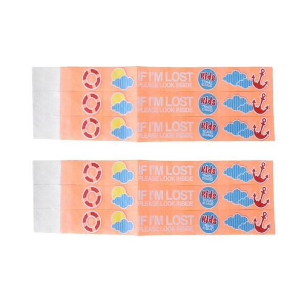 6 Pcs Flightmode Kids ID Band