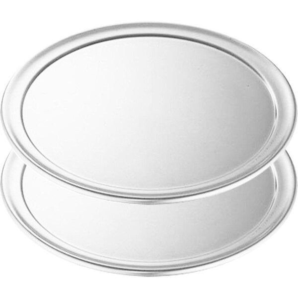 SOGA 2X 10-inch Round Aluminum Steel Pizza Tray Home Oven Baking Plate Pan