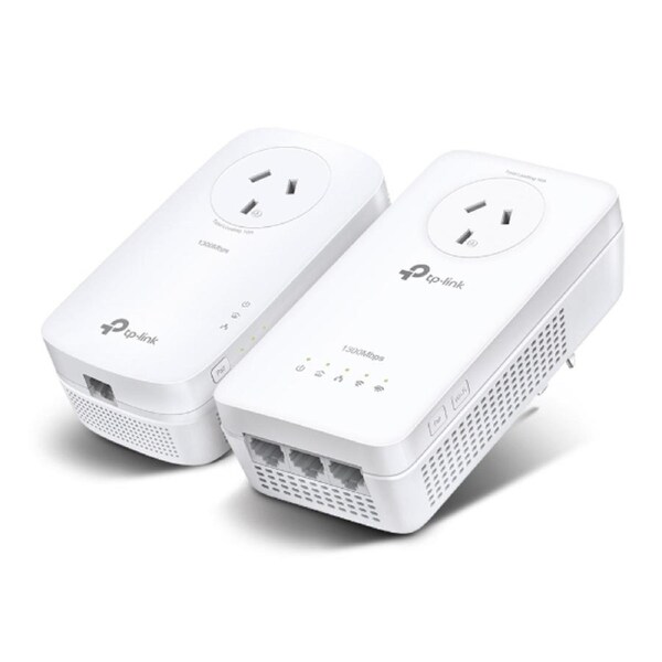 TP-LINK TL-WPA8631PKIT AV1300 Gigabit Passthrough Powerline ac Wi-Fi Kit AV2 300Mbps 867Mbps 2x2MU-MIMO 300m Range LS