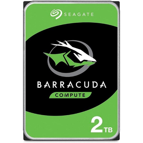 Seagate 2TB 3.5-inch Hard Drive BarraCuda HDD 3.5" SATA 6Gb/s 7200RPM 256MB SMR [ST2000DM008]