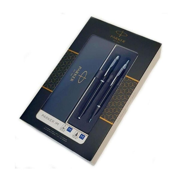 PARKER IM Black CT Fountain Pen + Ballpoint Pen in a Gift Box