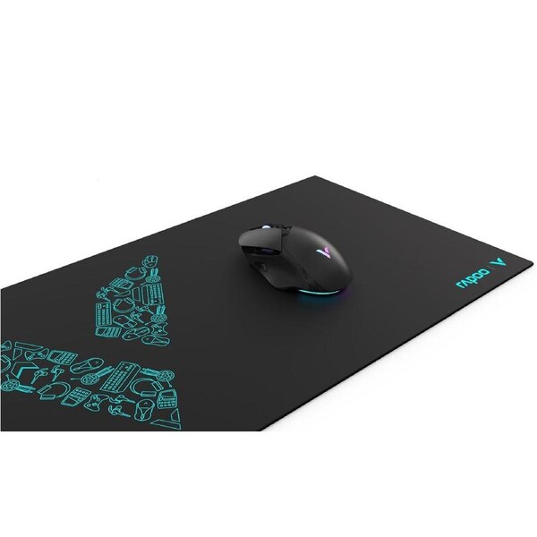 RAPOO V1L Mouse Pad - Extra Large Mouse Mat, Anti-Skid Bottom Design, Dirt-Resistant, Wear-Resistant, Scratch-Resistant, Suitable for Gamers/Gaming
