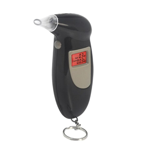 Digital Breathalyser - Breathalyzer Keychain Digital Alcohol Tester Detector Breath Analyzer Audible Alert Portable - V2
