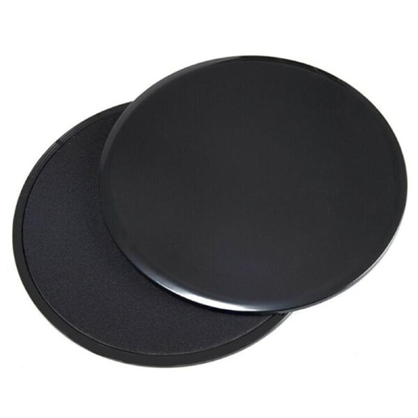 Gliding Discs Core Sliders Ultimate Core Ab Fitness Trainer. Gym, Home Abdominal & Total Body Workout - Black