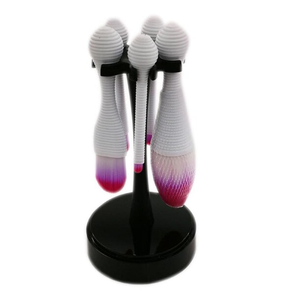Makeup Brush Sets, Lollipop Makeup Brush Set with Stand- White