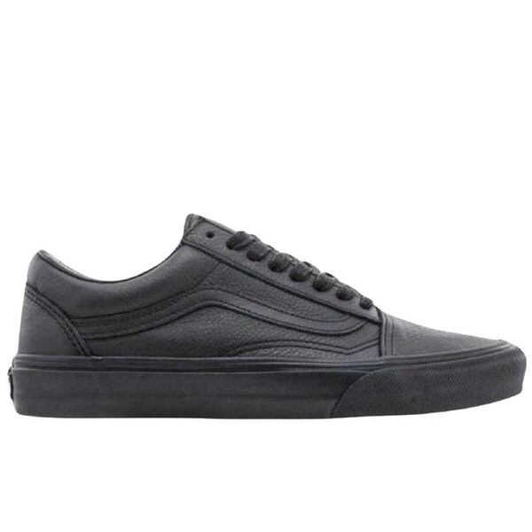 Vans Old Skool Leather Mens Casual Sneakers Shoes Skateboard – Black US 5