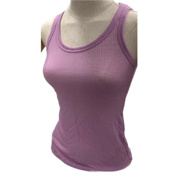 MERINO SKINS Wool Ladies V-Neck Tee Thermal Top Sleeveless Tank - Hyacinth XXL (AU 18)
