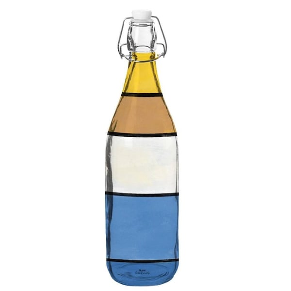 The Simpsons Homer Design Glass Water Bottle with Clip Top