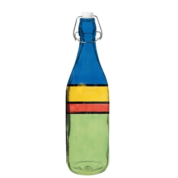 The Simpsons Marge Design Glass Water Bottle with Clip Top
