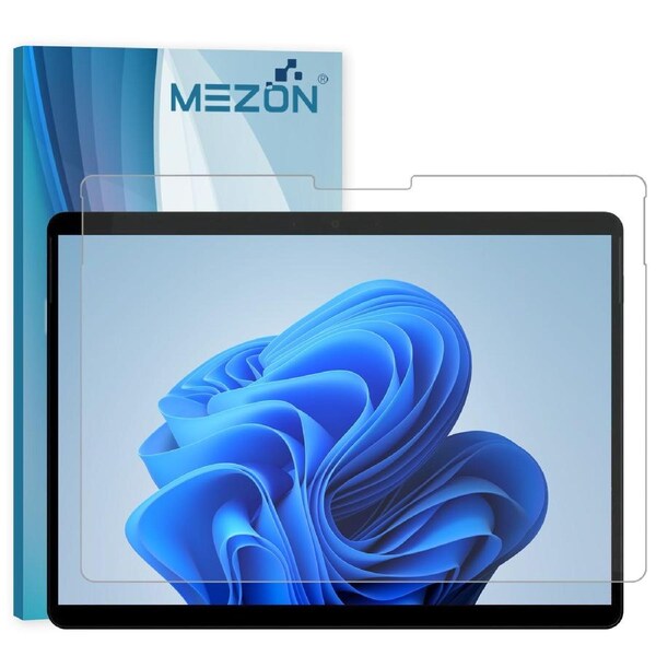 [3 Pack] Microsoft Surface Pro 8 (13") Ultra Clear Film Screen Protector by MEZON – Case and Surface Pen Friendly, Shock Absorption