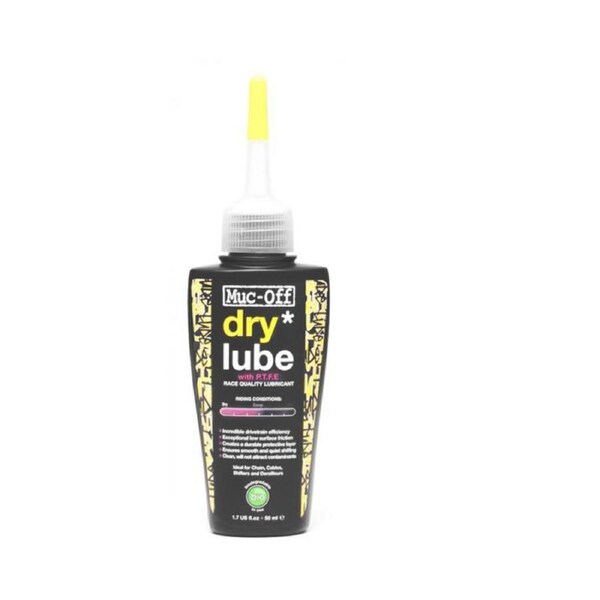 Muc-Off Dry Chain Lube 50ml Bottle Chain Lubricant MTB Road Bike PTFE Lubricant