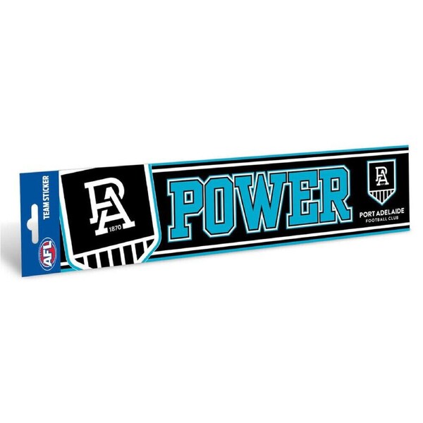 Adelaide Port Power Official AFL Team Logo Bumper Sticker 305mm x 75mm
