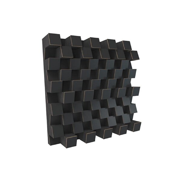 Elite Sound Acoustics Diffuser Panel 120mm Foam Laminate Black
