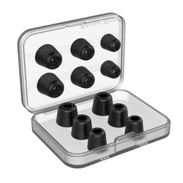 6 Pairs Earphone Tips New Bee 12pcs Premium Earbud Tips Blocking Out Ambient Noise Memory Foam Earbuds Glossy Surface