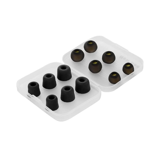 6 Pairs Replacement Foam Tips for Earphones Tips New Bee 12pcs Premium Earbud Tips Blocking Out Ambient Noise Inner 4.9mm for in-Ear Headphones 3 Memory Foam/3 silicon