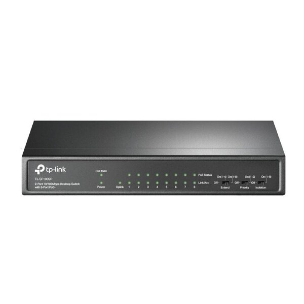 TP-Link 9-Port Desktop Switch with 8-Port PoE+ (TL-SF1009P) HT