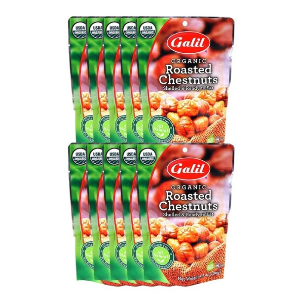 Galil Organic Roasted Chestnuts 100g x 10
