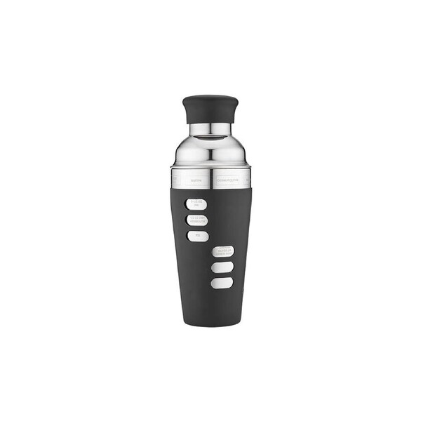 Aurora Recipe Matte Cocktail Shaker (750ml) - Black