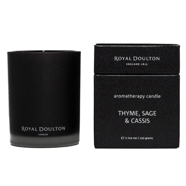 Royal Doulton Thyme, Sage & Cassis Scented Candle 220g
