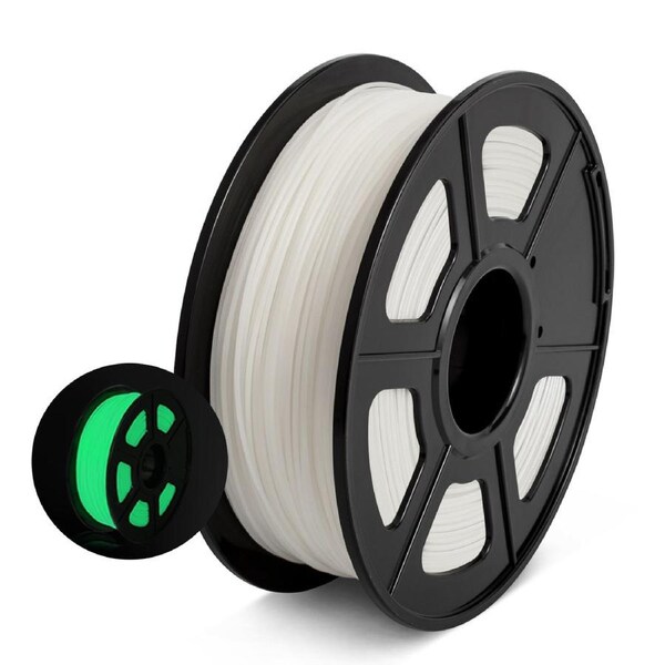 PLA 3D Filament 1.75mm Noctilucent White 1KG/Roll