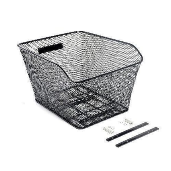 Bike Basket Wire Mesh Bike Rear Basket For Extra Rear Storage Road MTB Hybrid