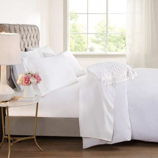Original 2000TC Soft Cooling Bamboo Sheet Set in 8 Colors Double / Pistachio
