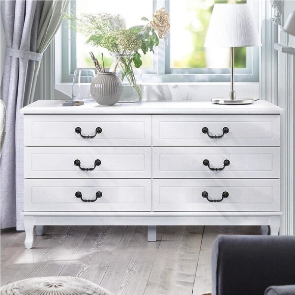 6 Chest of Drawers Artiss Storage Cabinet - KUBI White