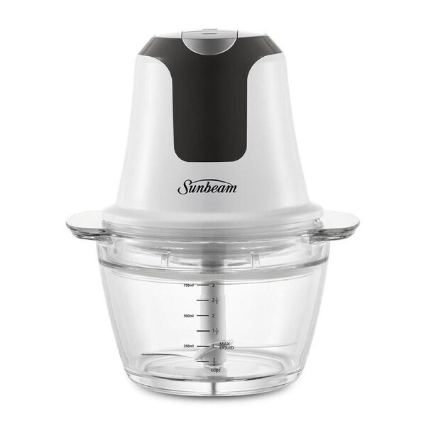 Sunbeam Mini Glass MultiChopper Food Processor - White