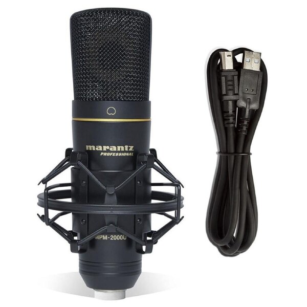 Marantz Professional MPM2000U USB Studio Condenser Microphone/Mic for Recording
