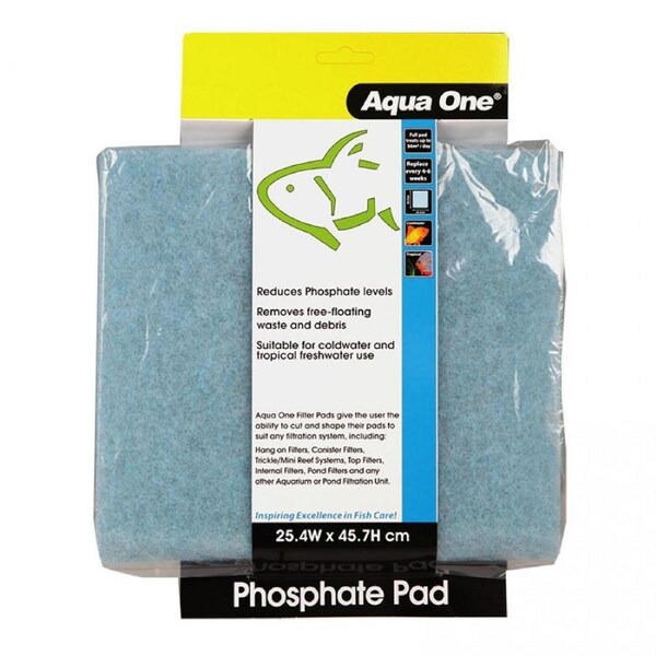 Aquarium Phosphate Filter Pad for Fish Tanks (25cm x 45cm) by Aqua One
