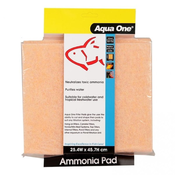 Aquarium Ammonia Filter Pad for Fish Tanks (25cm x 45cm) by Aqua One